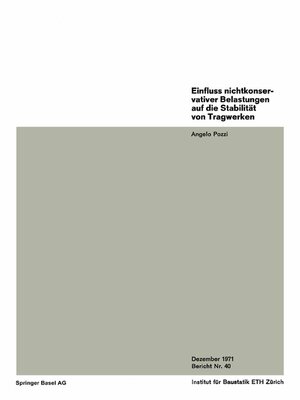 cover image of Einfluss nichtkonservativer Belastungen auf die Stabilität von Tragwerken